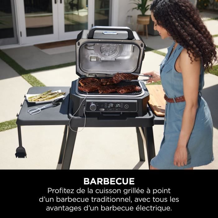 NINJA Woodfire Pro XL OG850EU – 3-in-1 Buitenbarbecue, Rookoven & Airfryer in Eén
