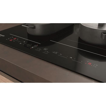 HOTPOINT HB2760BNE Inductiekookplaat – 3 Zones met 7200W Vermogen in Stijlvol Zwart (59 cm)