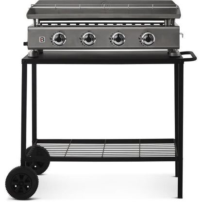 BRASERO Trolley voor Plancha – Stevige Stalen Ondersteuning van 85 cm