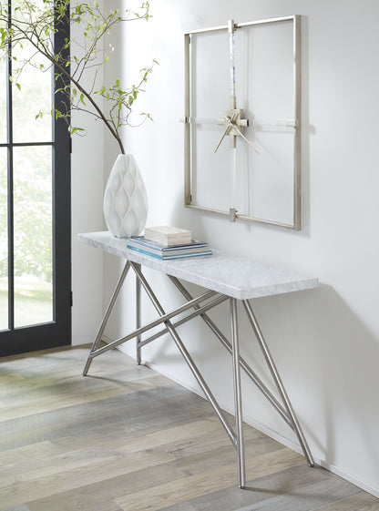 CORAL CONSOLE TABLE IN MARBLE Tijdloze Luxe met Carrara Marmer – Stijlvolle Eyecatcher voor Elke Ruimte