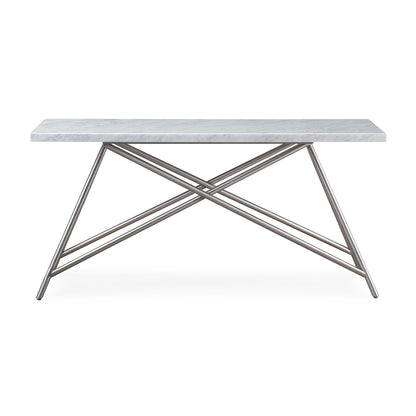 CORAL CONSOLE TABLE IN MARBLE Tijdloze Luxe met Carrara Marmer – Stijlvolle Eyecatcher voor Elke Ruimte