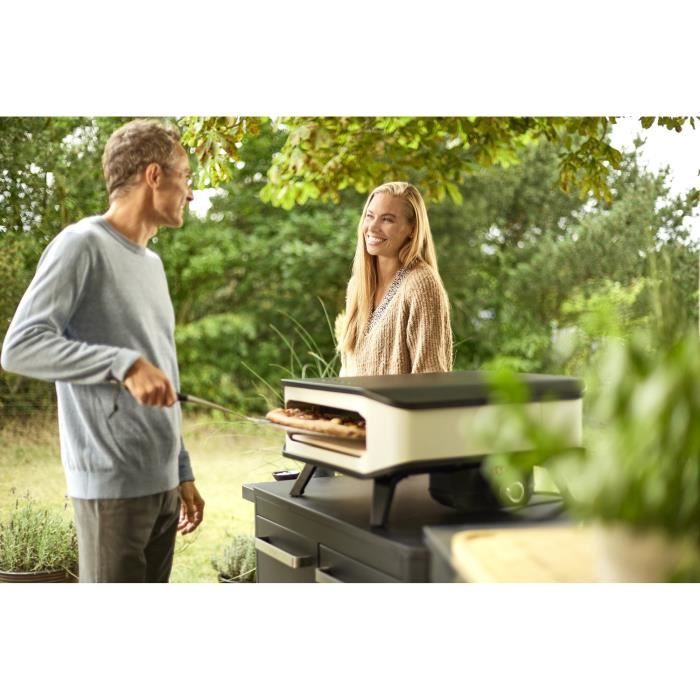 COZZE 90356 Elektrische Pizzaoven 17” – Krachtige Oven met Deur voor Grote Pizza’s