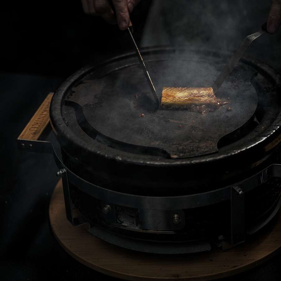 Yakiniku Teppanyaki Plaat Rond – Japanse Perfectie op je Shichirin Tafelgrill