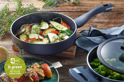 BERNDES B.Green Sauteerpan 24 cm – Duurzaam koken met stijl in gerecycled aluminium