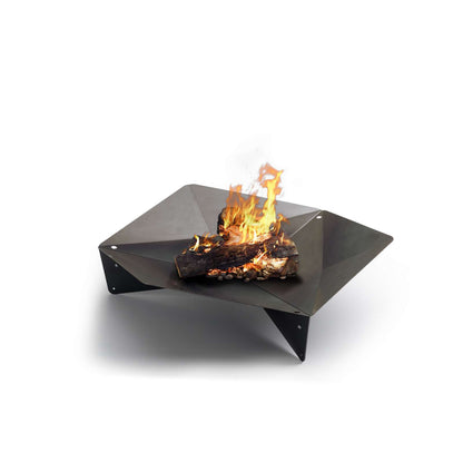 Höfats Triple 120 Vuurkorf – Cortenstaal Design met Barbecuefunctionaliteit voor de Moderne Buitenruimte