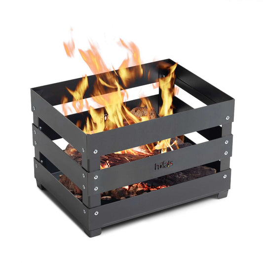 Höfats Crate Vuurkorf – Multifunctioneel Krat voor Vuur, BBQ en Zitcomfort