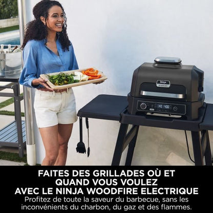 NINJA Woodfire Pro XL OG850EU – 3-in-1 Buitenbarbecue, Rookoven & Airfryer in Eén