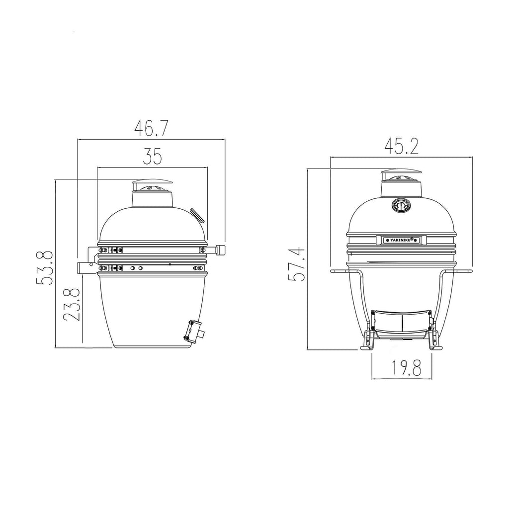 YAKINIKU Kamado BBQ 11 Inch – Compact, Efficiënt en Vol Smaak