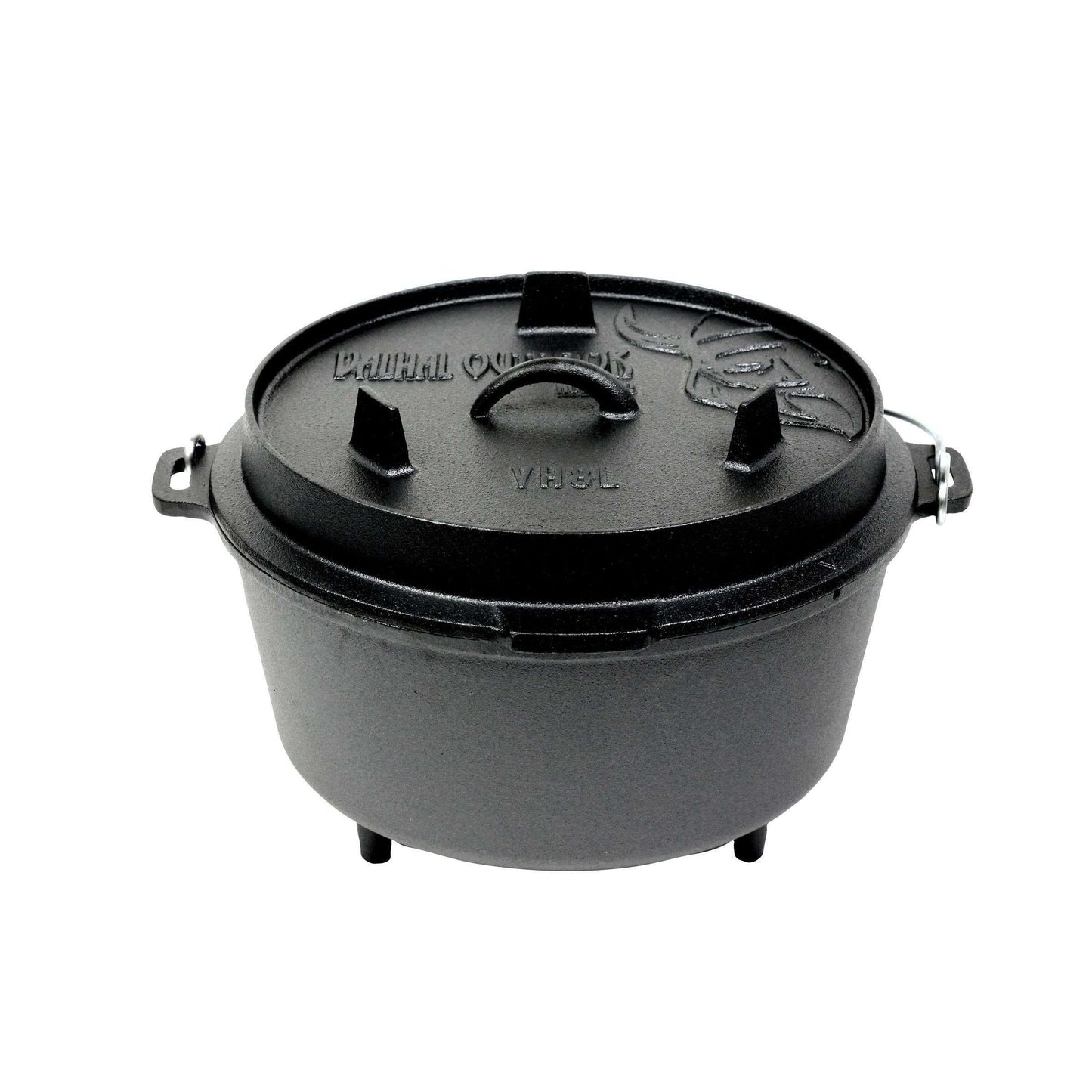 Valhal Outdoor Dutch Oven 8L met Pootjes – Stoere Alleskunner voor Buiten & Binnen