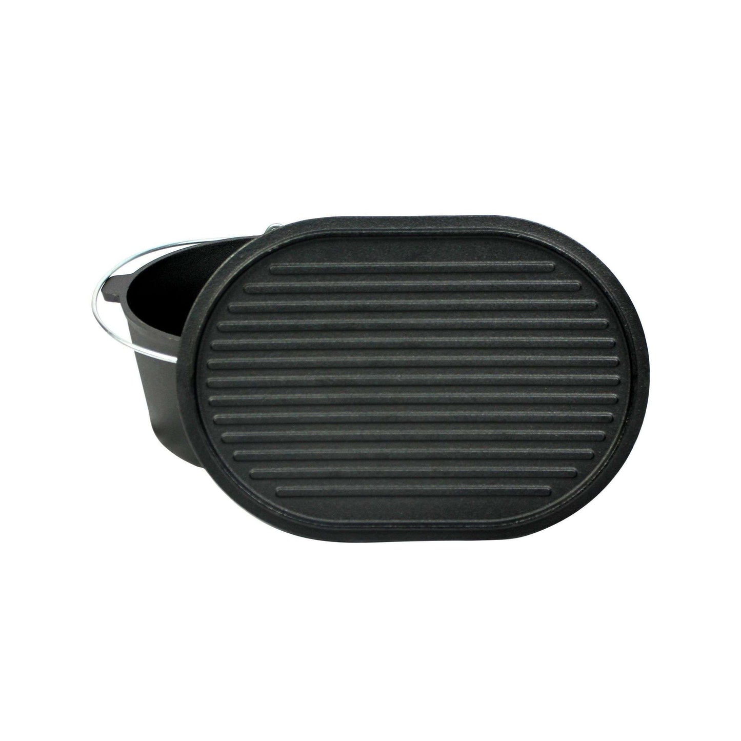 Valhal Outdoor Dutch Oven 9L Ovaal – Gietijzeren Alleskunner voor Elke Warmtebron