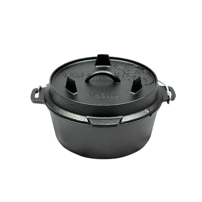 Valhal Outdoor Dutch Oven 3,8L – Compacte Krachtpatser van Gietijzer
