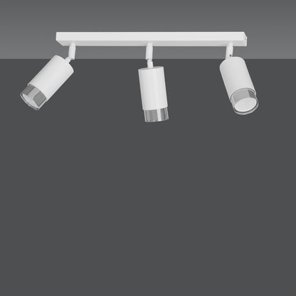 HIRO 3-WH CHROME – Strakke, richtbare spotlight in wit-chroom voor doelgerichte verlichting