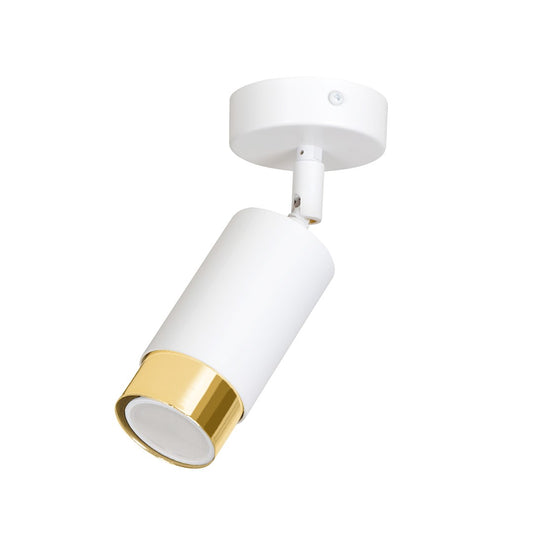 HIRO 1-WH-GOLD Spotlamp – Compacte en stijlvolle richtspot met gouden accent