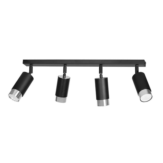 HIRO 4-BL-CHROME Spotlamp – Verstelbare 4-lichts spot met moderne chromen accenten