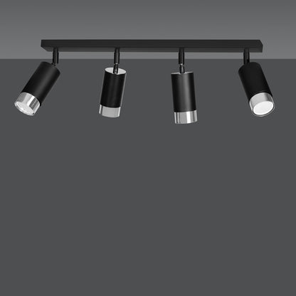 HIRO 4-BL-CHROME Spotlamp – Verstelbare 4-lichts spot met moderne chromen accenten