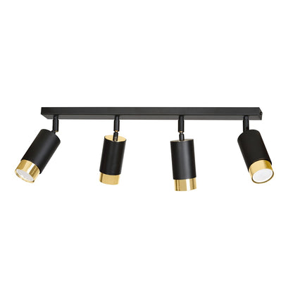 HIRO 4-BL-GOLD Spotlamp – Richtbare 4-lichts spot voor stijlvolle en functionele accenten