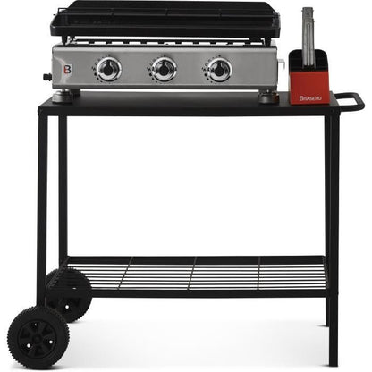 BRASERO Trolley voor Plancha – Stevige Stalen Ondersteuning van 85 cm