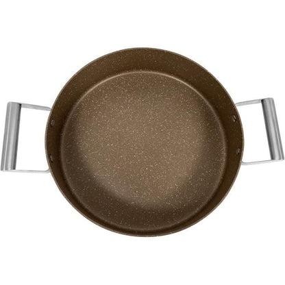ARTHUR MARTIN AM6523 Gesmede Braadpan – 24 cm met deksel, geschikt voor alle warmtebronnen inclusief inductie en oven