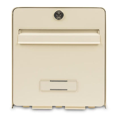 BURG WÄCHTER Giftbox Brievenbus – Enkeldeurs Design in Beige Gegalvaniseerd Staal