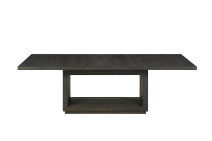OXFORD RECTANGULAR DINING TABLE IN BASALT GREY Robuust Modern Design – Eettafel in Massief Acaciahout met Stoere Uitstraling