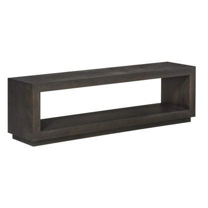 OXFORD DINING BENCH IN BASALT GREY Eigentijdse Klasse – Eetkamerbank van Massief Acacia in Moderne Afwerking