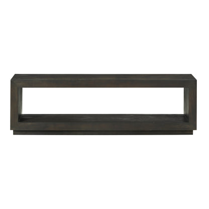 OXFORD DINING BENCH IN BASALT GREY Eigentijdse Klasse – Eetkamerbank van Massief Acacia in Moderne Afwerking