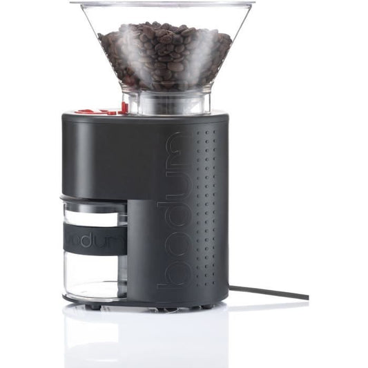 BODUM BISTRO 10903‑01EURO‑3 Elektrische Koffiemolen – Modern roestvrijstalen design voor verse koffie