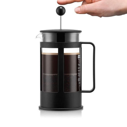 BODUM Kenia French Press – Ambachtelijke Koffiezetter van 1,0 L voor 8 Kopjes