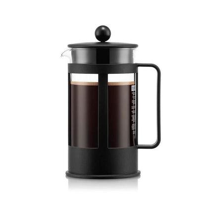 BODUM Kenia French Press – Ambachtelijke Koffiezetter van 1,0 L voor 8 Kopjes