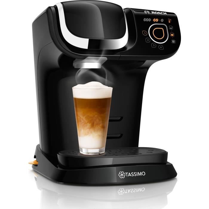 BOSCH TAS6502 Multidrank Koffiemachine – Compact & veelzijdig in stijlvol zwart