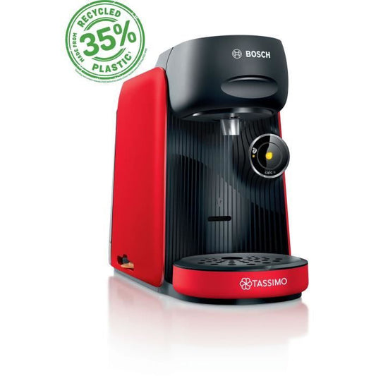 BOSCH TASSIMO TAS163E T16 Finesse – Compacte koffiemachine voor veelzijdige dranken in stijlvol rood