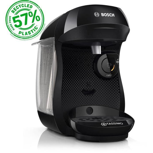 BOSCH TASSIMO T10 Happy – Multidrink Koffiemachine in strak zwart, 1400 W