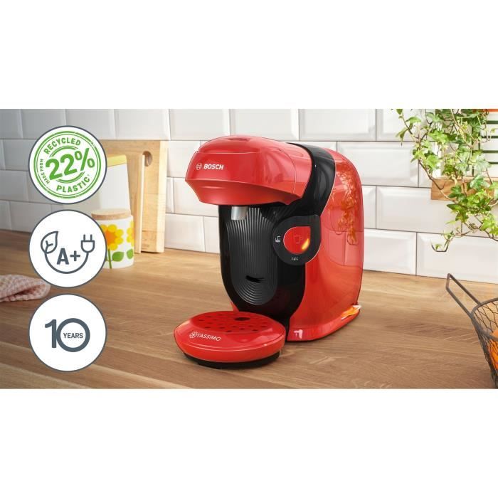 BOSCH TASSIMO T11 Multidrank Koffiemachine – Compact genot in opvallend rood, 1400 W