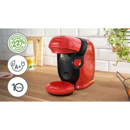 BOSCH TASSIMO T11 Multidrank Koffiemachine – Compact genot in opvallend rood, 1400 W