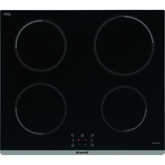 BRANDT TI464B Inductiekookplaat – 4 Zones Kookkracht in Strak Zwart Design (60 cm)