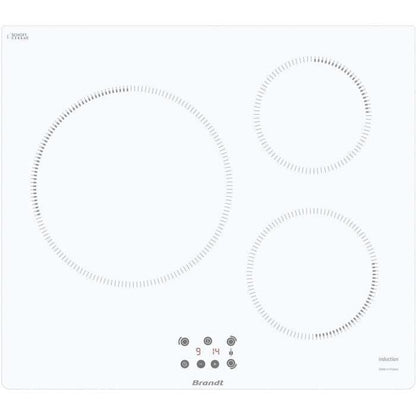 BRANDT TI364W Inductiekookplaat – Compacte 3-Zone Kookplaat met Krachtige Prestaties
