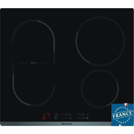 BRANDT CPI6400B Inductiekookplaat – 4 Zones met DuoZone Technologie en 3600W Vermogen