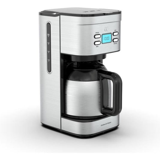CONTINENTAL EDISON CF12TIXTH Filterkoffiezetapparaat – 1,2L Thermische Koffiekan met Stijlvol Design