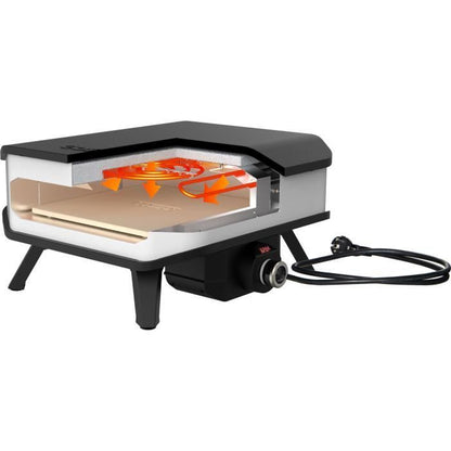 COZZE 90356 Elektrische Pizzaoven 17” – Krachtige Oven met Deur voor Grote Pizza’s
