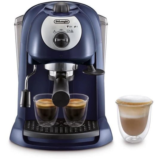 DE’LONGHI EC191CD Klassieke Espressomachine – Tijdloze espresso-ervaring in elegant middernachtblauw