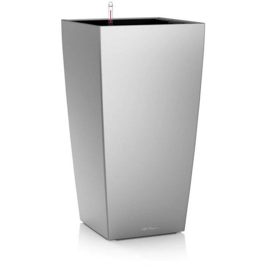 Plantenpot - LEC - Cubico Premium 50 - metallic zilver - weerbestendig