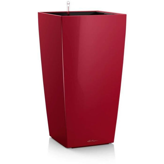 LEC Cubico Premium 40 bloempot – Stijlvol rood design met handig waterreservoir