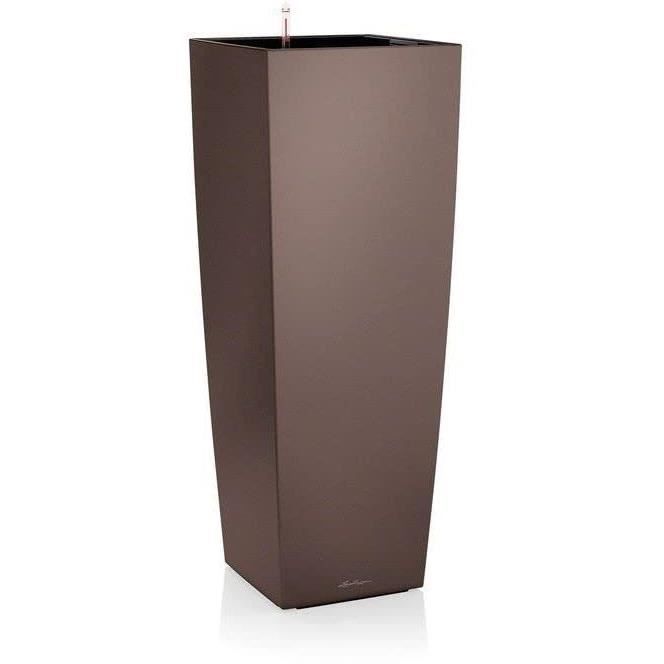 LECHUZA Bloembak Cubico Alto 40 – All-in-One Systeem in Glanzend Wit