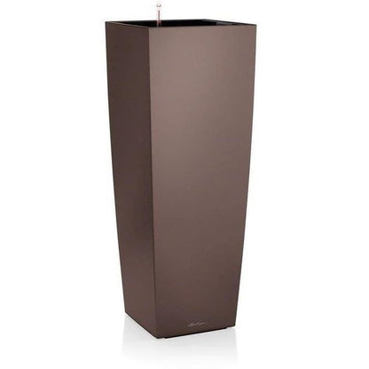 LECHUZA Bloembak Cubico Alto 40 – All-in-One Systeem in Glanzend Wit