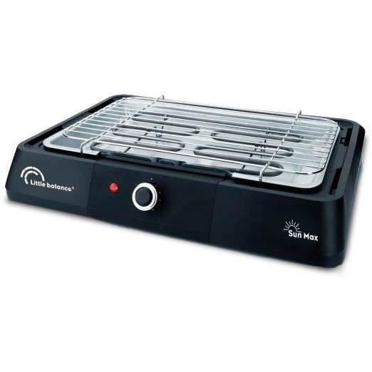 LITTLE BALANCE BBQ Sun Max 8572 – XXL Elektrische Barbecue van 2200W in Zwart