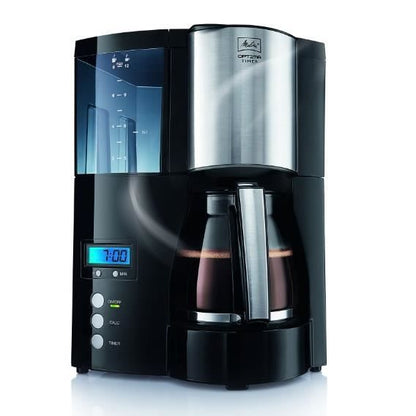 Melitta Optima Timer 100801 – Programmeerbare filterkoffiemachine in stijlvol zwart
