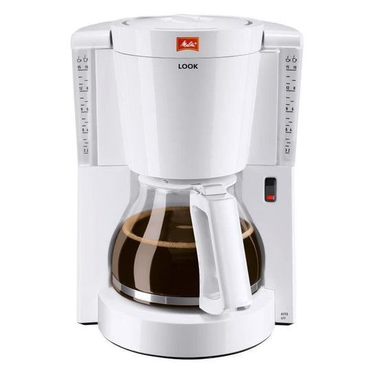MELITTA Look IV 1011‑01 Cafetière – Tijdloos Wit voor Perfecte Filterkoffie