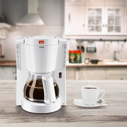 MELITTA Look IV 1011‑01 Cafetière – Tijdloos Wit voor Perfecte Filterkoffie