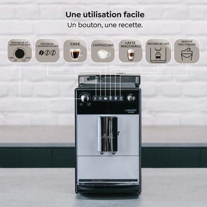 MELITTA Latticia OT F300-101 Koffiemachine – Volautomatisch Genieten met Melkspecialiteiten