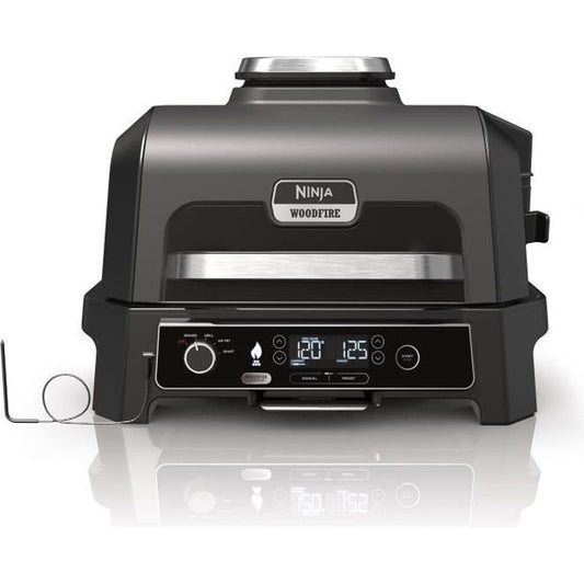 NINJA Woodfire Pro XL OG850EU – 3-in-1 Buitenbarbecue, Rookoven & Airfryer in Eén